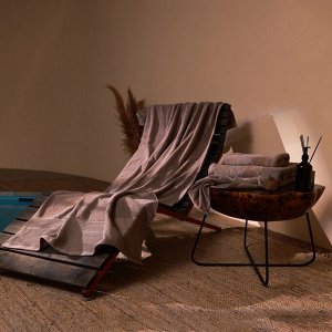 Полотенце махровое SL HOME: Waffle «Софт Мист», 50x90 см, хлопок 100%, коричневое
