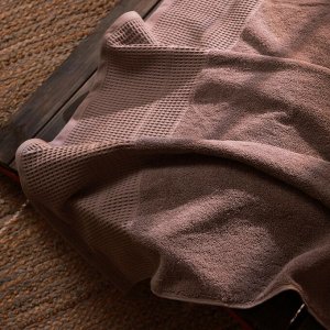 Полотенце махровое SL HOME: Waffle «Софт Мист», 50x90 см, хлопок 100%, коричневое