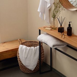Полотенце махровое SL HOME: Classic «Блан де Блан», 50x90 см, хлопок 100%, белое
