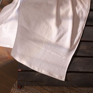 Полотенце махровое SL HOME: Waffle «Блан де Блан», 30x60 см, хлопок 100%, белое