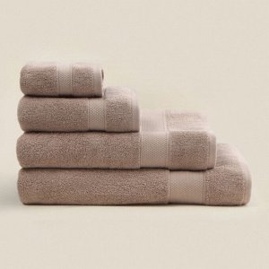 Полотенце махровое SL HOME: Classic «Саббиа», 50x90 см, хлопок 100%, коричневое