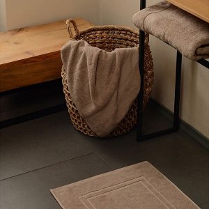 Полотенце махровое SL HOME: Classic «Саббиа», 50x90 см, хлопок 100%, коричневое