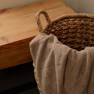 Полотенце махровое SL HOME: Classic «Саббиа», 50x90 см, хлопок 100%, коричневое