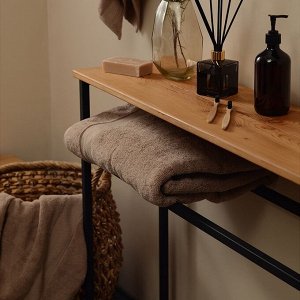 Полотенце махровое SL HOME: Classic «Саббиа», 50x90 см, хлопок 100%, коричневое