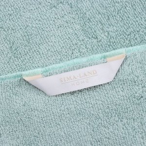 Полотенце махровое SL HOME: Frame «Аззура», 50x90 см, хлопок 100%, бирюзовое