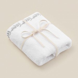 Полотенце махровое SL HOME: Floral «Блан де Блан» 30x60 см, хлопок 100%, белое