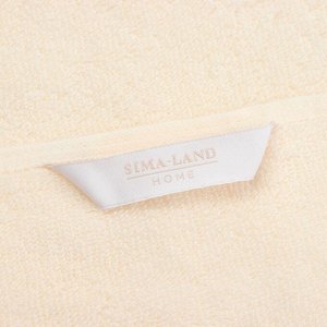 Полотенце махровое SL HOME: Basic «Айвори», 100x180 см, хлопок 100%, бежевое