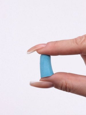 Беруши, 2.5x1 см, набор - 10 пар, в футляре, голубые