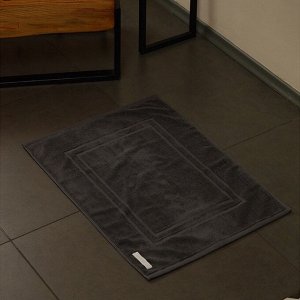 Коврик махровый SL HOME: Basic «Гри Сандре», 50x70 см, хлопок 100%