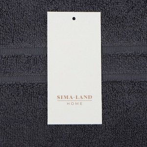 Коврик махровый SL HOME: Basic «Гри Сандре», 50x70 см, хлопок 100%