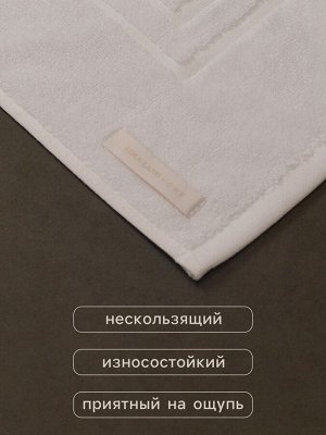 Коврик махровый SL HOME: Basic «Блан де Блан», 50x70 см, хлопок 100%