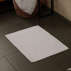Коврик махровый SL HOME: Basic «Блан де Блан», 50x70 см, хлопок 100%