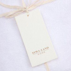 Коврик махровый SL HOME: Basic «Блан де Блан», 50x70 см, хлопок 100%