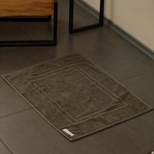 Коврик махровый SL HOME: Basic «Олива», 50x70 см, хлопок 100%