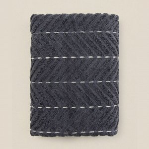 Коврик махровый SL HOME: Lines «Гри Сандре», 50x70 см, хлопок 100%