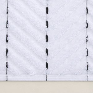 Коврик махровый SL HOME: Lines «Блан де Блан», 50x70 см, хлопок 100%