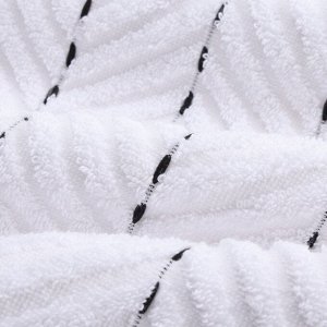 Коврик махровый SL HOME: Lines «Блан де Блан», 50x70 см, хлопок 100%