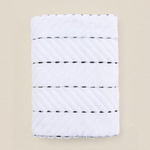 Коврик махровый SL HOME: Lines «Блан де Блан», 50x70 см, хлопок 100%