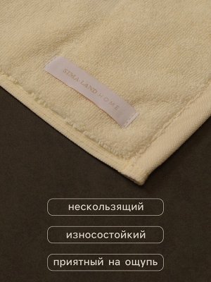 Коврик махровый SL HOME: Basic «Айвори», 50x70 см, хлопок 100%