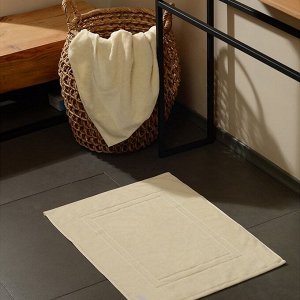 Коврик махровый SL HOME: Basic «Айвори», 50x70 см, хлопок 100%