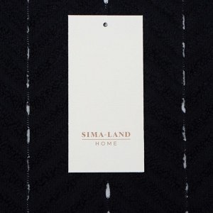 Коврик махровый SL HOME: Lines «Дарк Маре», 50x70 см, хлопок 100%