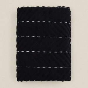 Коврик махровый SL HOME: Lines «Дарк Маре», 50x70 см, хлопок 100%