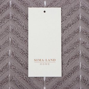 Коврик махровый SL HOME: Lines «Софт Мист», 50x70 см, хлопок 100%