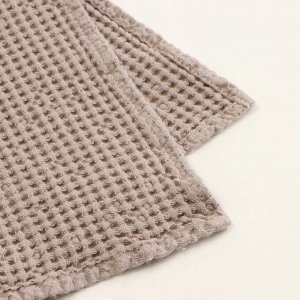 Полотенце вафельное SL HOME: Linen «Саббиа», 60x140 см, бежевое