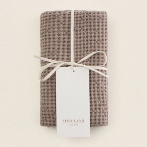 Полотенце вафельное SL HOME: Linen «Саббиа», 60x140 см, бежевое