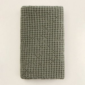 Полотенце вафельное SL HOME: Linen «Олива», 40x70 см, оливковое
