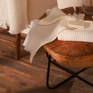 Полотенце вафельное SL HOME: Boho "Айвори" 90х150 см, 100% хлопок, 300 г/м2