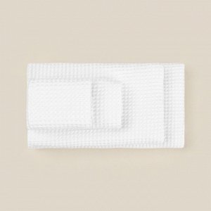 Полотенце вафельное SL HOME: Basic "Блан де Блан" 90х150 см, 100% хлопок, 340 г/м2