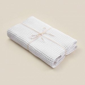Полотенце вафельное SL HOME: Basic "Блан де Блан" 90х150 см, 100% хлопок, 340 г/м2