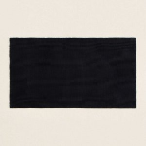 Полотенце вафельное SL HOME: Linen «Дарк Маре», 40x70 см, чёрное