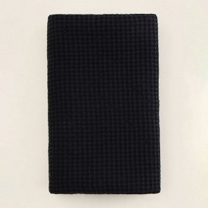 Полотенце вафельное SL HOME: Linen «Дарк Маре», 40x70 см, чёрное