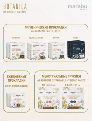 Прокладки ежедневные 💧MARABU 20 шт/уп.