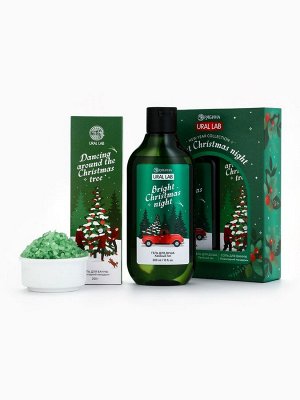 Подарочный набор Bright Christmas night, гель для душа 300 мл и соль для ванны 200 мл, URAL LAB