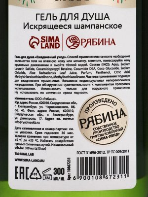 Подарочный набор New Year holidays, гель для душа 300 мл и соль для ванны 200 мл, URAL LAB