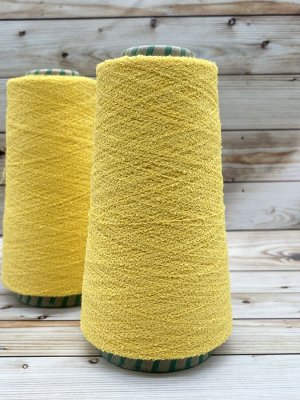 Пряжа для вязания 100 гр, Bouclerino 72% хлопок 28% полиакрил 1650м/100 Giallo (желток)