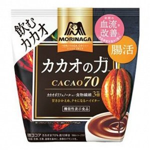 Morinaga Kakao no Chikara CACAO 70 – какао с 70% содержанием какао, функциональный напиток для здоровья сосудов и кишечника