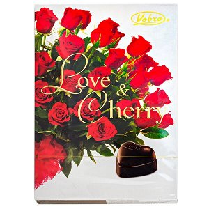 Конфеты VOBRO LOVE&CHERRY 198 г 1 уп.х 12 шт.