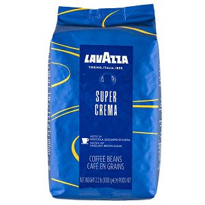 Кофе LAVAZZA SUPER CREMA 1 кг зерно 1 уп.х 6 шт.