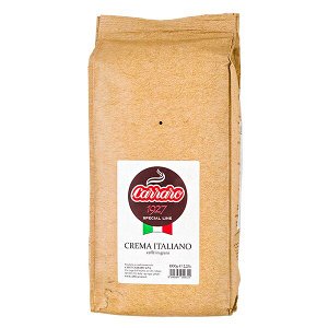 Кофе CARRARO CREMA ITALIANO 1 кг зерно 1 уп. х 6 шт.