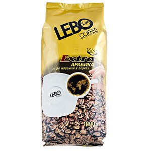Кофе LEBO EXTRA ARABIKA 1 кг зерно 1 уп.х 5 шт.