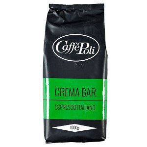 кофе Caffe Polli CREMA BAR 1 кг зерно 1 уп.х 10 шт.