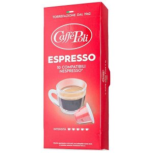 кофе капсулы CAFFE POLI ESPRESSO 1 уп х 10 капсул