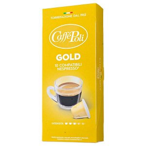 кофе капсулы CAFFE POLI GOLD 1 уп.х 10 капсул