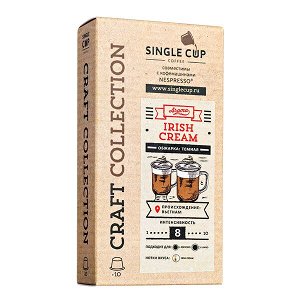 Кофе капсулы SINGLE CUP IRISH CREAM 1 уп х 10 капсул