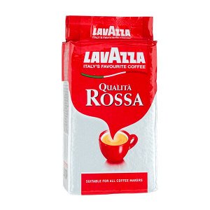 кофе LAVAZZA QUALITA ROSSA 250 г молотый 1/20 или 1/6