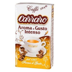 Кофе CARRARO AROMA E GUSTO INTENSO 250 г молотый 1 уп.х 20 шт.